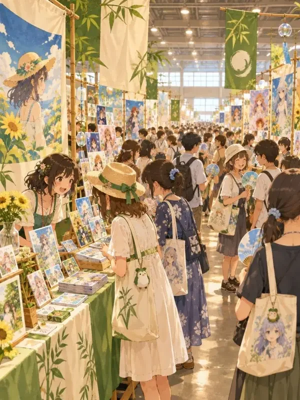 漫展前线：夏日同人祭动画封面，漫展、同人、现场题材