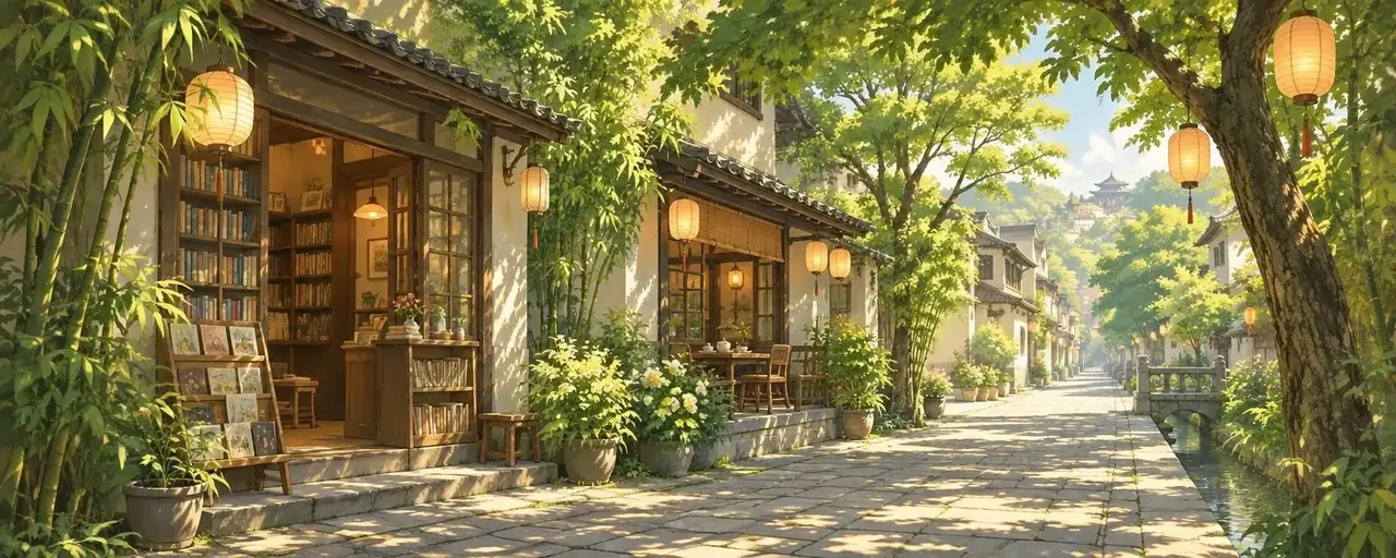 杭州 · 身边的动漫生活页头插画
